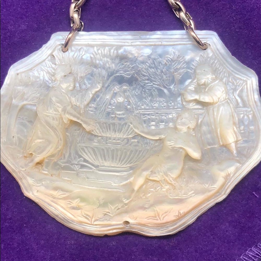Devotional Mother-of-Pearl Carved Plaque, France or Italy, Early 19th Century - Picture 2 of 9